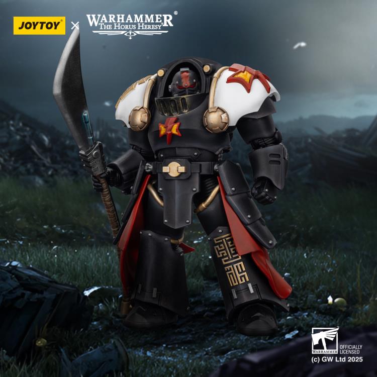 JoyToy Warhammer The Horus Heresy White Scars Ebon Keshig Terminator with Power Glaive 1/18 Scale Action Figure (Ver. 2) - View 3