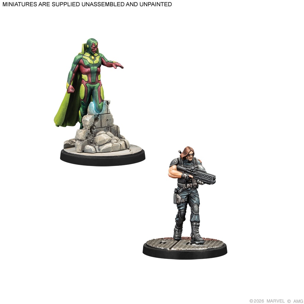 Atomic Mass Games Marvel: Crisis Protocol Avengers Brains & Brawn Character Pack Miniatures - View 4