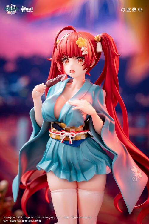 AniMester Azur Lane: Slow Ahead! Honolulu (Yukata Ver.) 1/7 Scale 9-Inch Figure - View 5