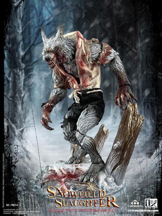 COO Model Palmtop Monsters Snowfield Slaughter Bloody White Werewolf Deluxe Ver. 1/12 Scale Figure - View 5