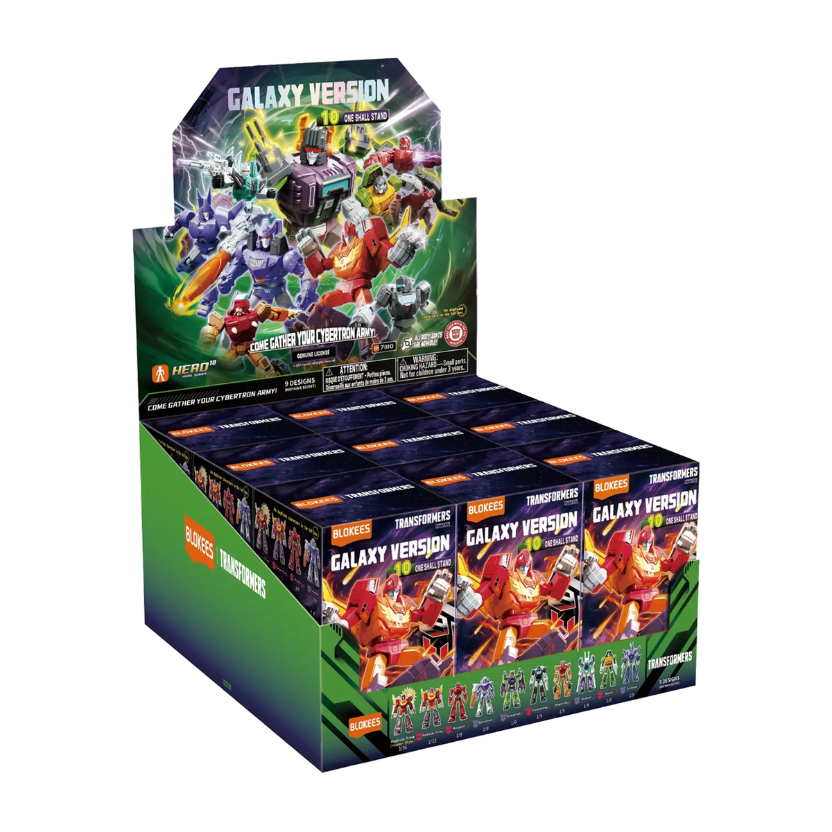 Blokees Transformers Galaxy Version 10 One Shall Stand Boxed Set of 9 Model Kits - View 14