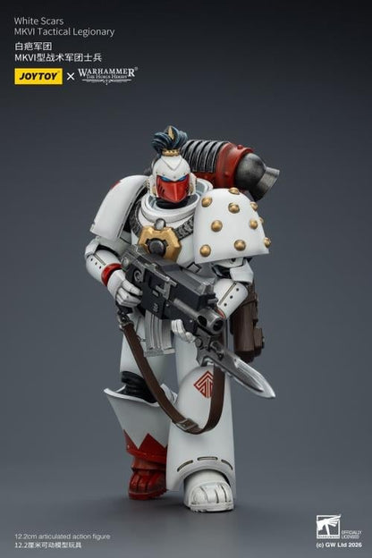 JoyToy Warhammer The Horus Heresy White Scars MKVI Tactical Legionary 1/18 Scale Action Figure - View 9