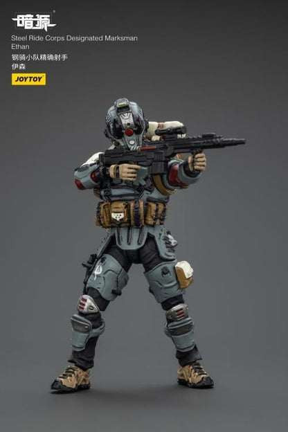 JoyToy Dark Source Steel Ride Corps Designated Marksman Ethan 1/25 Scale 3-Inch Action Figure - View 6