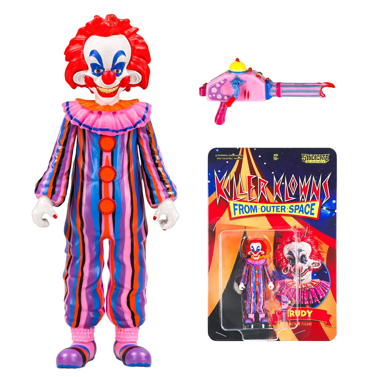 Syndicate Collectibles Killer Klowns from Outer Space Rudy 3.75-Inch Retro Action Figure - View 11