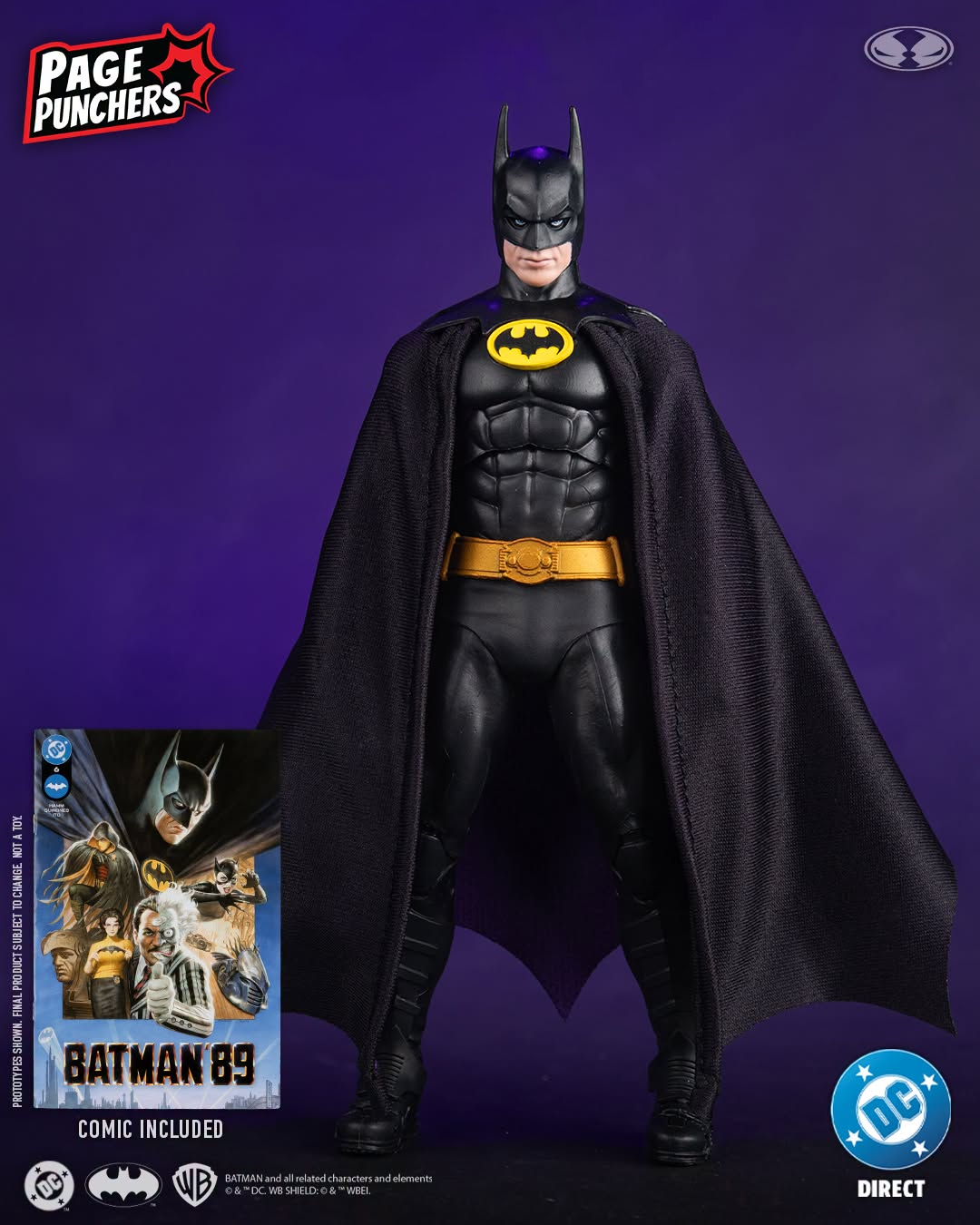 McFarlane Toys DC Direct Page Punchers Batman '89 #6 Batman 7-Inch Action Figure with Comic - View 4