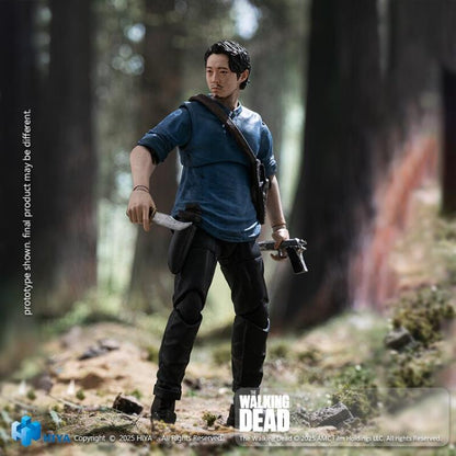 Hiya Toys The Walking Dead Exquisite Mini Series Glenn 1/18 Scale Action Figure 4-Inch - View 4