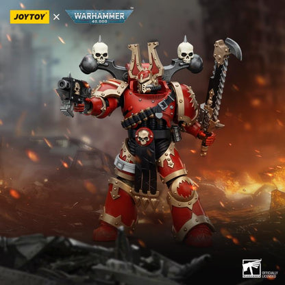 JoyToy Warhammer 40K World Eaters Khorne Berzerker (Ver. 2) 1/18 Scale Action Figure - View 8