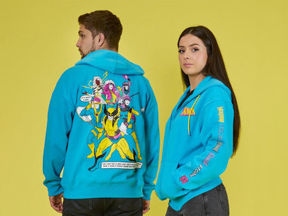 Cakeworthy Marvel X-Men Retro Hoodie with Gambit, Phoenix, Storm, Rogue, Wolverine and Cyclops - View 2