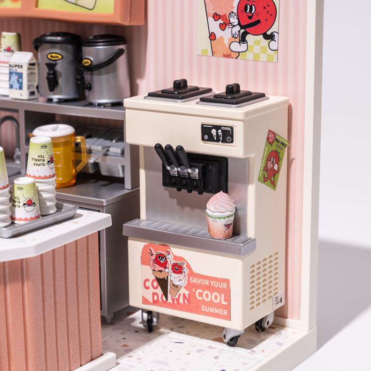 Rolife Super Creator DIY Super Store Double Joy Bubble Tea Model Kit, 6-Inch - View 7