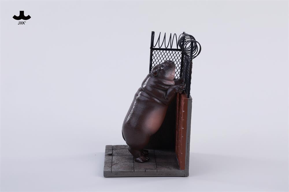 JxK.Studio Baby Hippo 6.0 Wall 1/6 Scale Resin Accessory Set - View 6