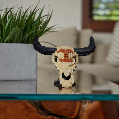 Brickcraft Yellowstone Steer Skull Display Building Set (12-Inch) - View 4