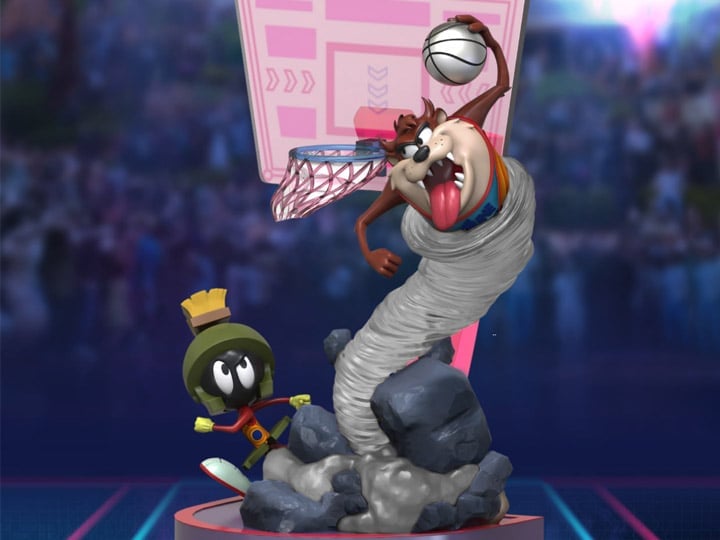 Beast Kingdom Space Jam: A New Legacy D-Stage DS-070 Tasmanian Devil and Marvin the Martian Statue - View 2