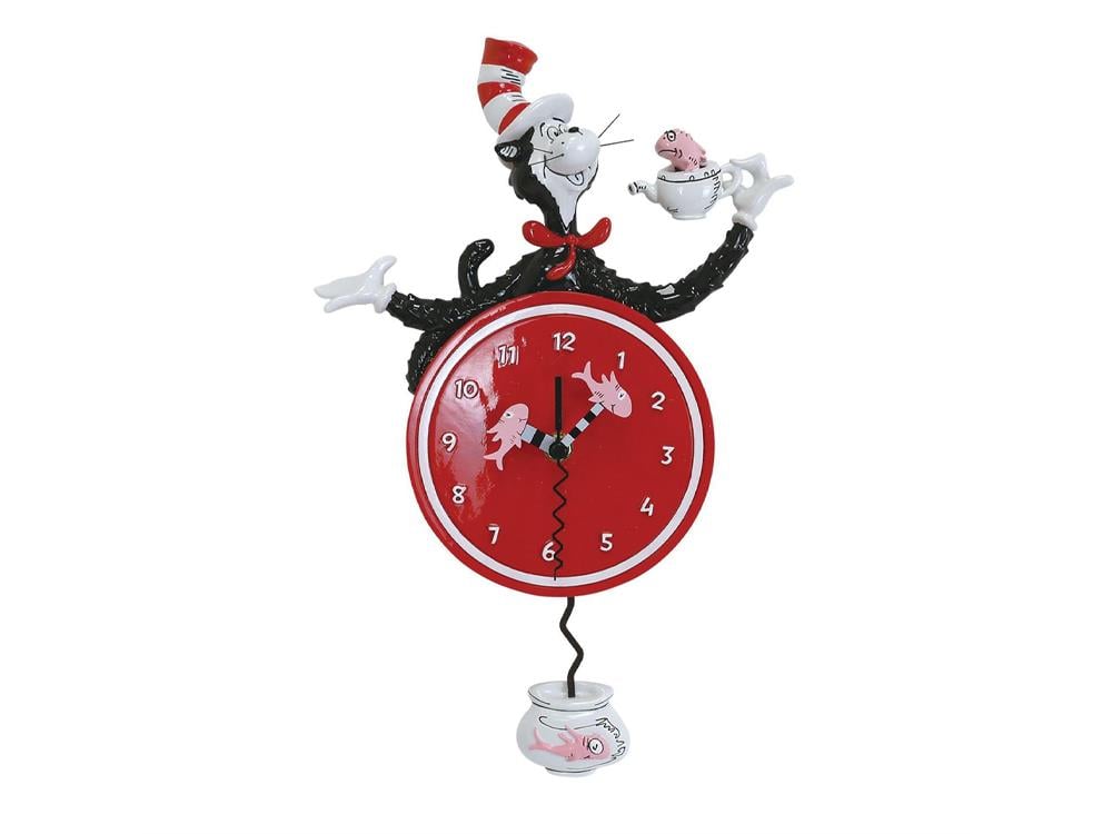 Enesco Dr. Seuss The Cat in the Hat 9.06-Inch Resin Wall Clock - View 2