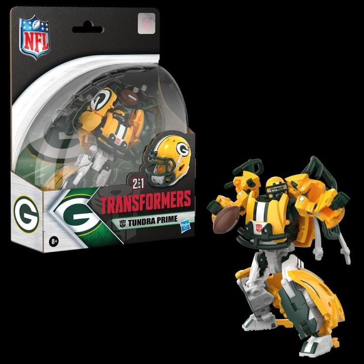 Hasbro Transformers Collaborative NFL x Transformers Green Bay Packers Tundra Prime 5.5-Inch Action Figure - View 10