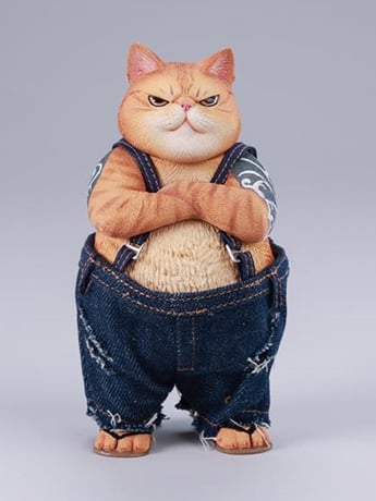 JxK.Studio Tough-Guy Cat (Ver. B) 4.5-Inch Resin Figure