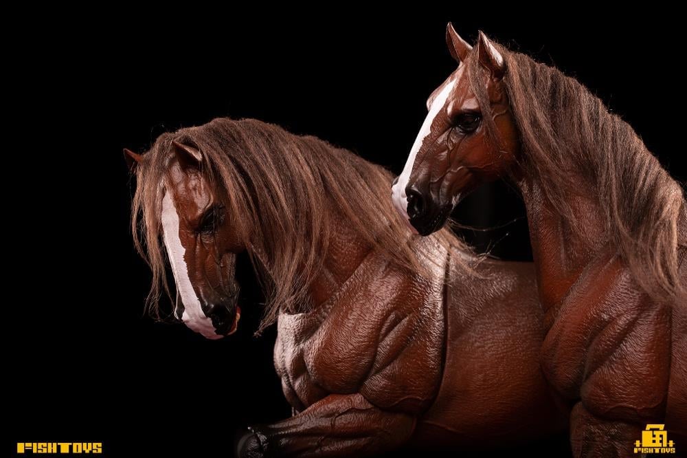 Fish Toys D20studio Wilderness Series Horse Basic Brown A Ver. 1/12 Scale Action Figure - View 5