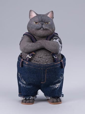 JxK.Studio Tough-Guy Cat (Ver. C) 4.5-Inch Resin Figure