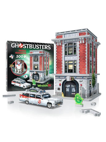 Wrebbit Ghostbusters Firehouse Headquarters 500-Piece 3D Puzzle