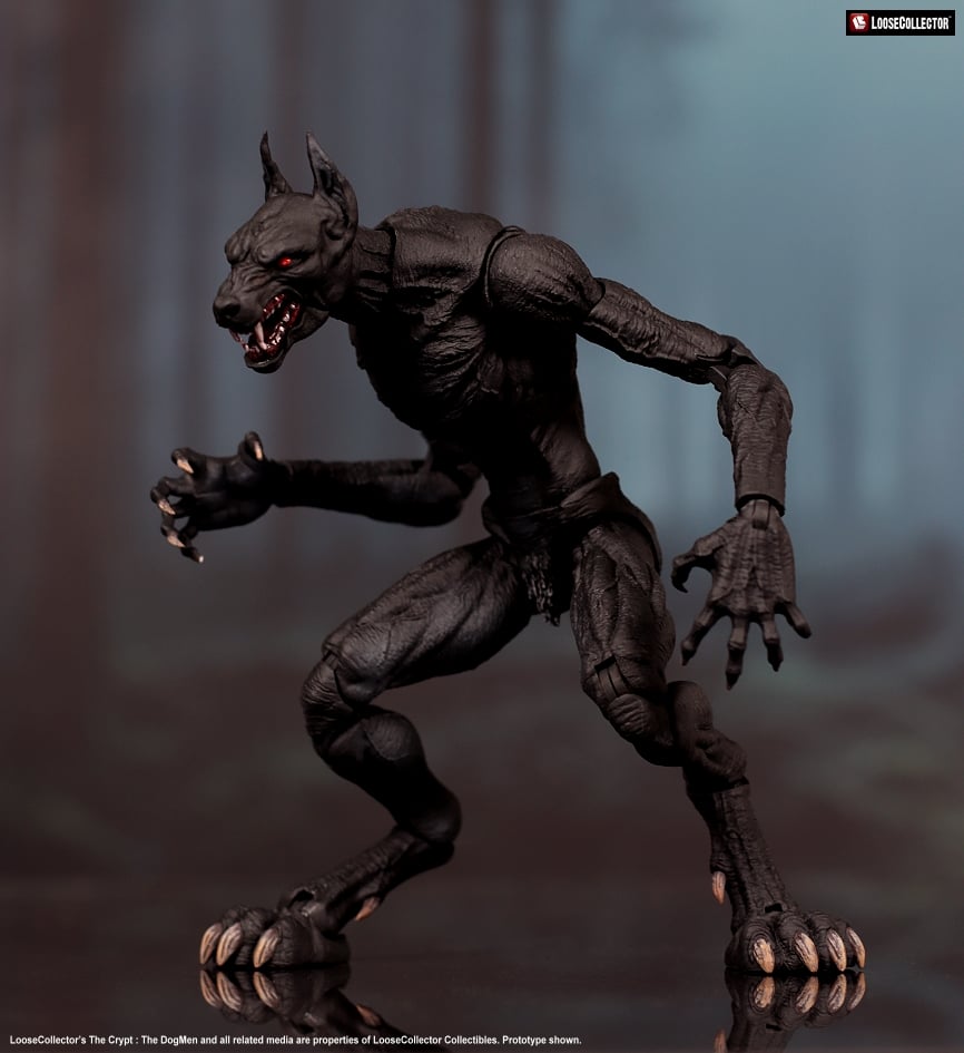 LooseCollector The Crypt Dogmen Black 1/12 Scale 8-Inch Action Figure - View 6