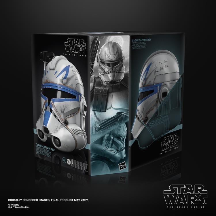 Hasbro Star Wars: The Black Series Clone Captain Rex Ahsoka 1:1 Scale Wearable Electronic Helmet - View 8