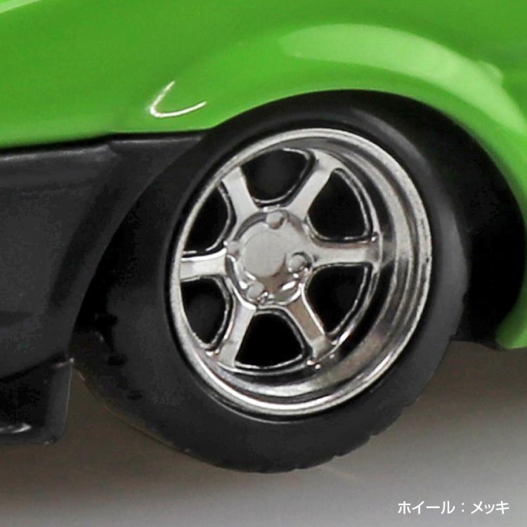 Aoshima Snap Kit No.11CU-GN Toyota Sprinter Trueno Custom (Green) 1/32 Scale Model Kit - View 4