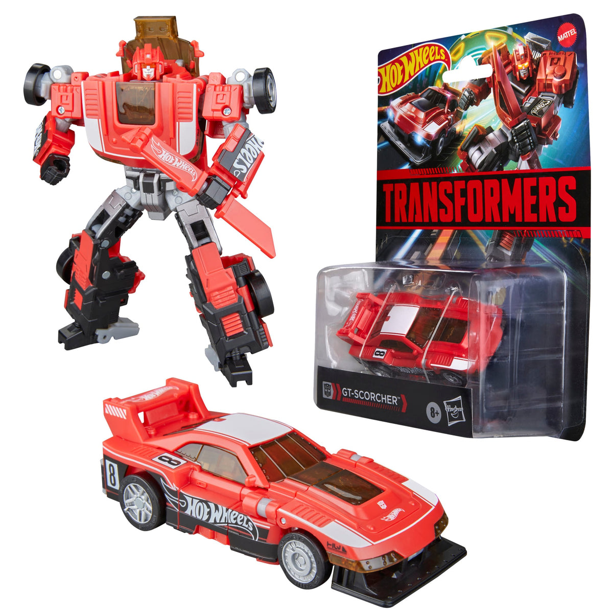 Hasbro Transformers Collaborative Hot Wheels x Transformers Deluxe Class GT-Scorcher 5-Inch Figure - View 15