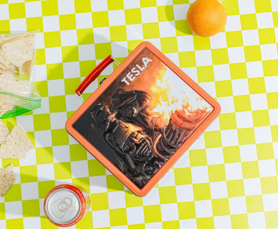 Toynk Fallout Tesla Science Magazine Tin Lunchbox 4.3-Inch - View 4