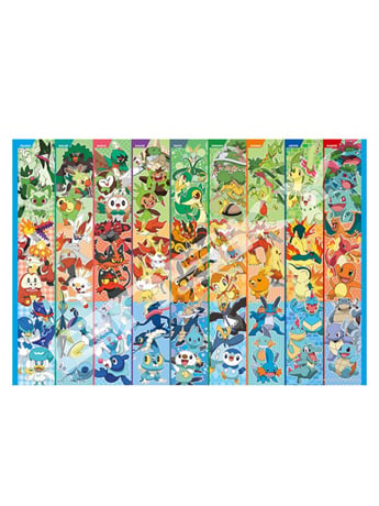Ensky Pokemon All Partners Together! 500-Piece Jigsaw Puzzle, 29.53-Inch