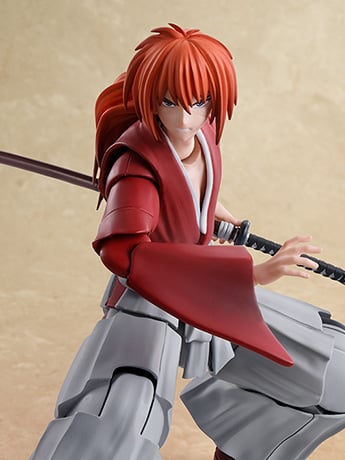Bandai S.H.Figuarts Rurouni Kenshin: Meiji Swordsman Romantic Story Kenshin Himura 5.3-Inch Action Figure