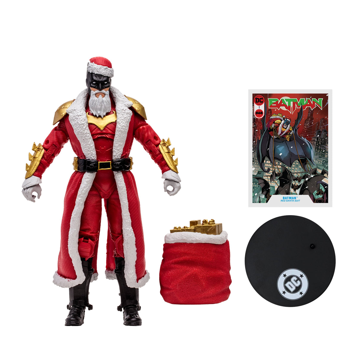 McFarlane Toys DC Multiverse McFarlane Vault Collection Batman (Red Santa Suit) Action Figure - View 9