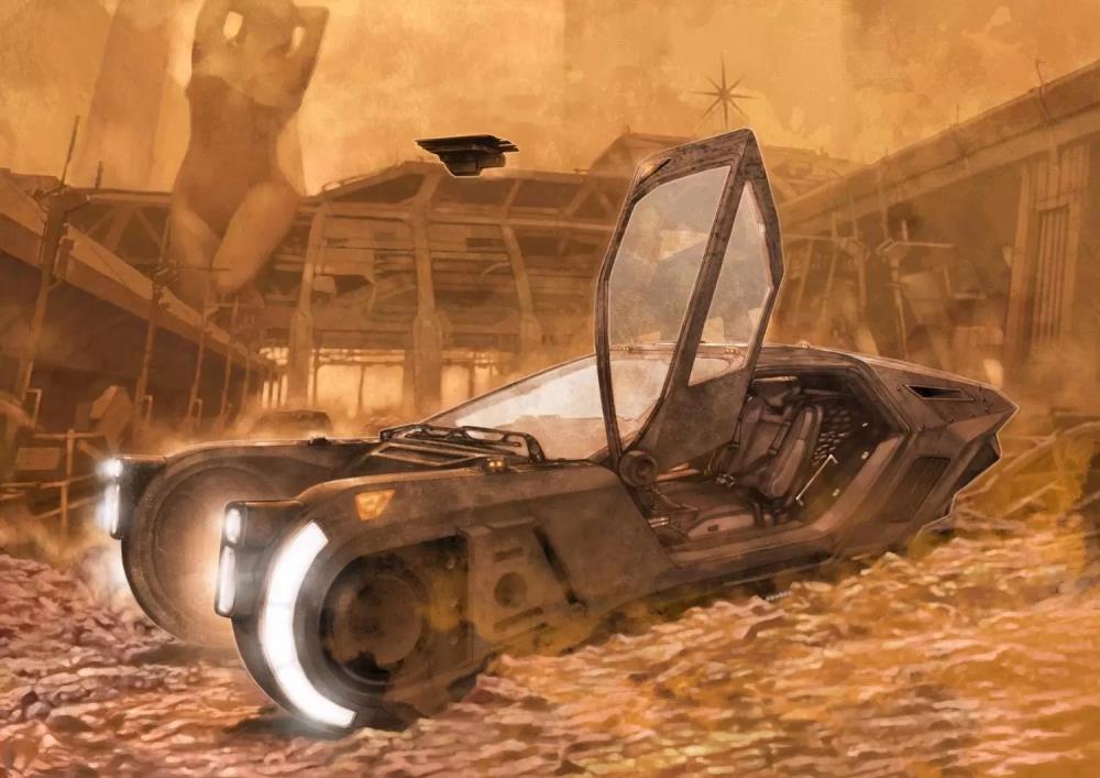 Bellfine Blade Runner 2049 K's Spinner 1/32 Scale Plastic Model Kit - View 9