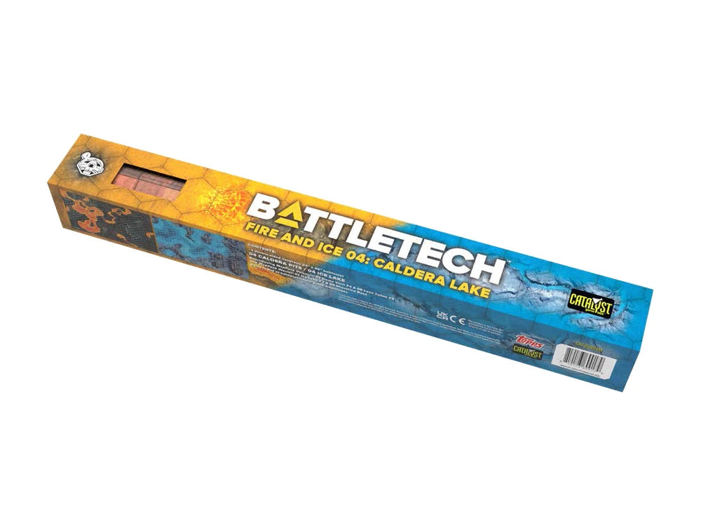 Catalyst Game Labs BattleTech BattleMat Fire and Ice 04 Caldera Lake 22-Inch Neoprene Map - View 2