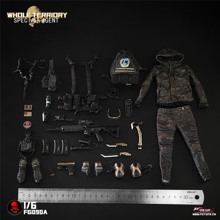 Fire Girl Toys Tactical Team Female Soldier 1/6 Scale Accessory Set A - View 13