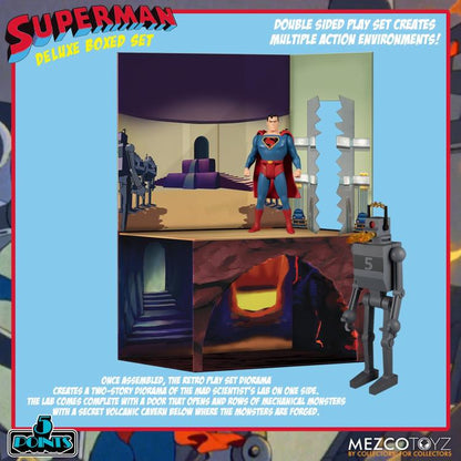 Mezco Toyz Superman: The Mechanical Monsters (1941) 5 Points Deluxe Boxed Set, 3.75-Inch - View 3