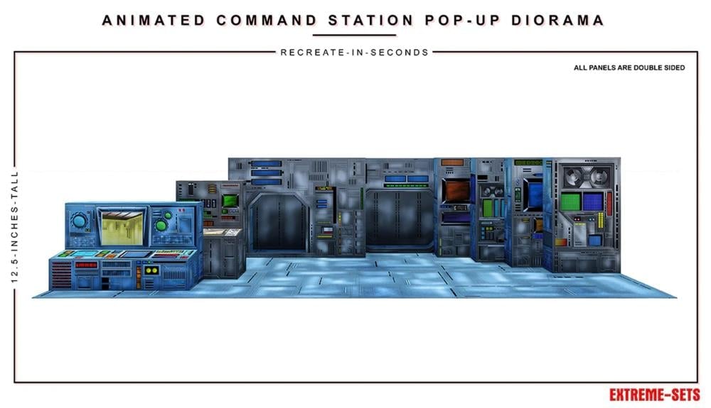 Extreme-Sets Animated Command Station 1/12 Scale Pop-Up Diorama from the Multiverse Collection - View 3