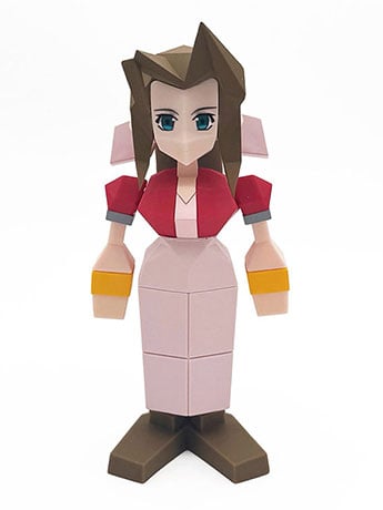 Square Enix Final Fantasy VII Aerith Gainsborough Polygon Soft Vinyl Figure, 5.5-Inch