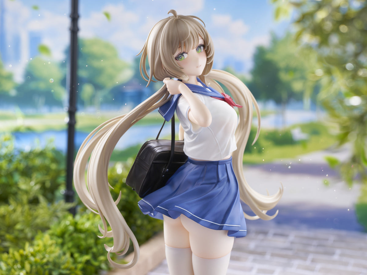 KoiKoi Houkiboshi Illustration -Sakura- Momoko (Uniform Ver.) 1/6 Scale Figure - View 5