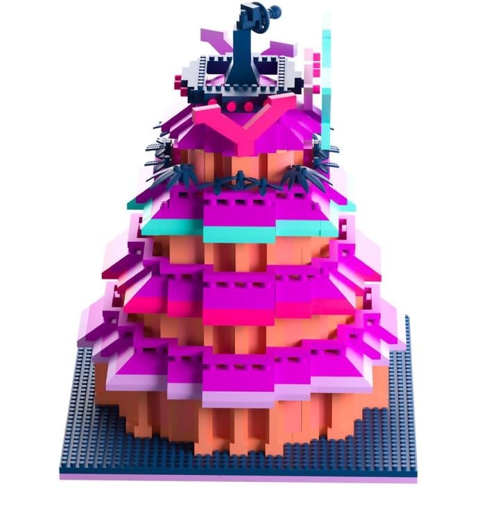 YouTooz Hazbin Hotel V Tower Miniature Brick Set, 6.3-Inch Plastic - View 4