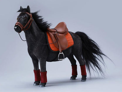 JxK.Studio Little Shetland Pony with Bangs Solid Black Ver. Resin Figure (7.4-Inch) - View 4