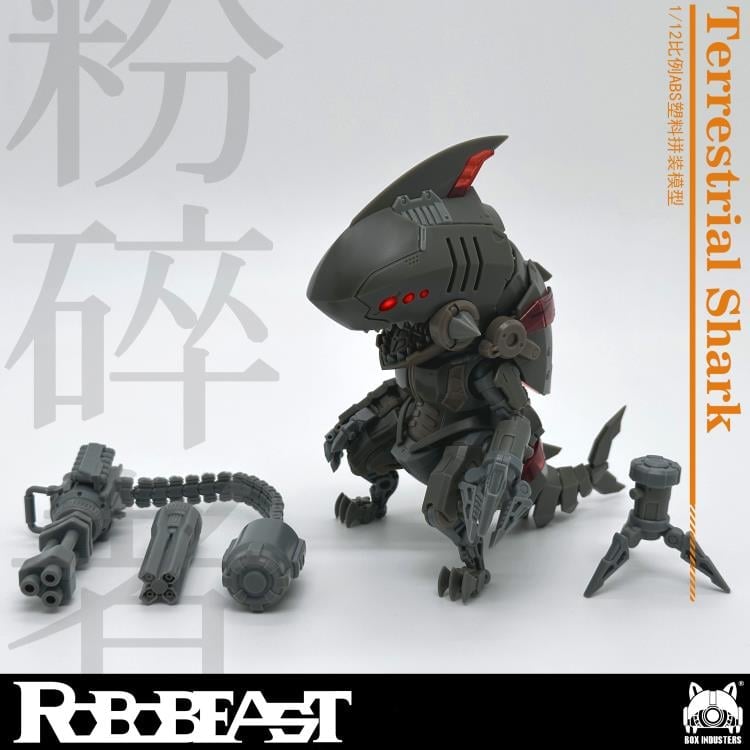 Box Industries RoboBeast Terrestrial Shark 1/12 Scale Plastic Model Kit - View 11
