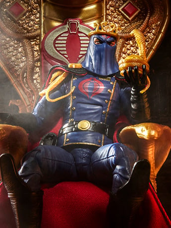 Hasbro G.I. Joe Classified Series #221 Cobra Commander Action Figure with Throne Set