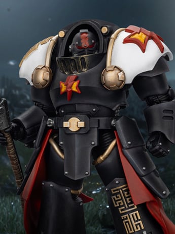 JoyToy Warhammer The Horus Heresy White Scars Ebon Keshig Terminator with Power Glaive 1/18 Scale Action Figure (Ver. 2)
