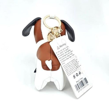 Locker Toys Leasholic Beagle Leather Plush Charm, 5.5-Inch - View 3