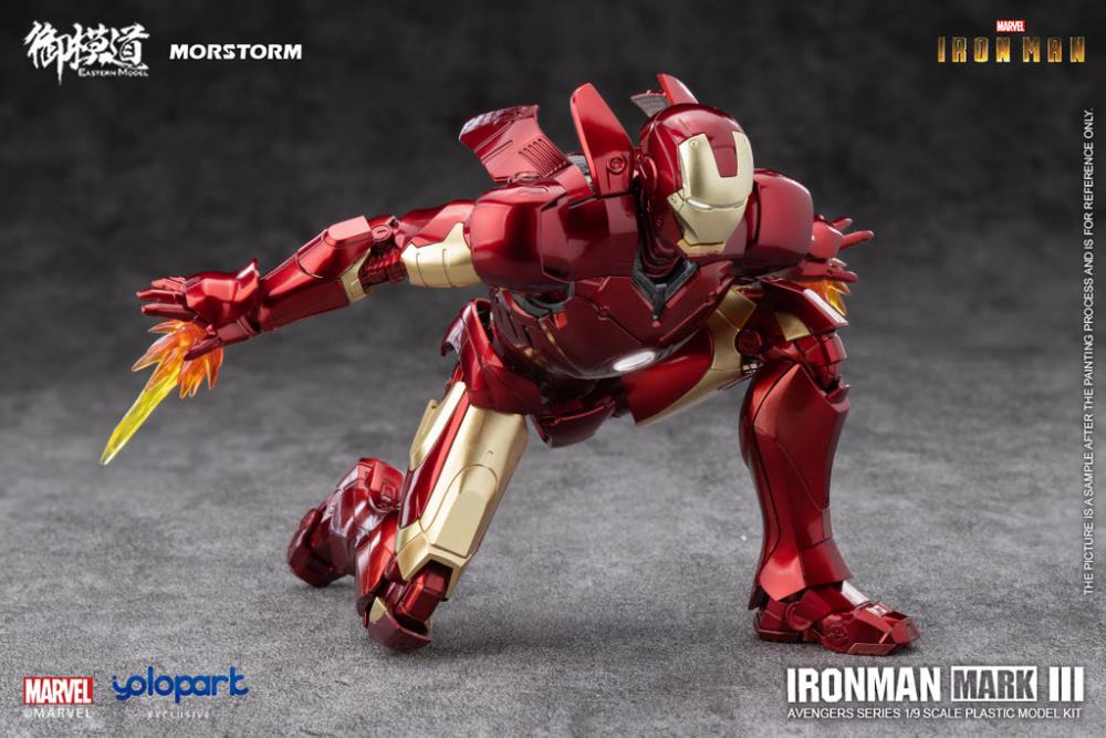 Morstorm Eastern Model Marvel Iron Man Mark III (Deluxe Ver.) 1/9 Scale Model Kit - View 12