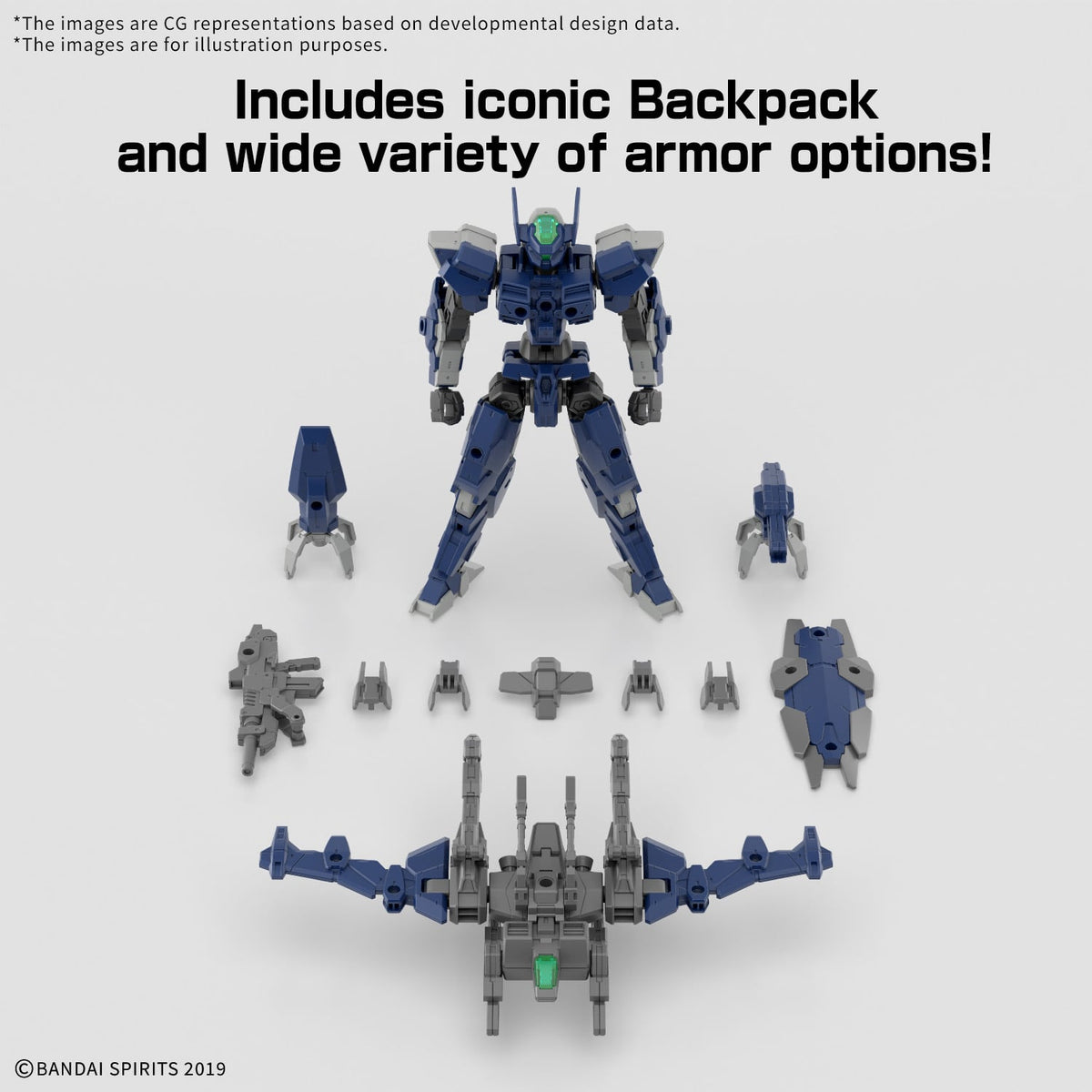 Bandai 30 Minutes Missions eEXM-40 Iglight (High-Mobility Type) 1/144 Scale Plastic Model Kit - View 6
