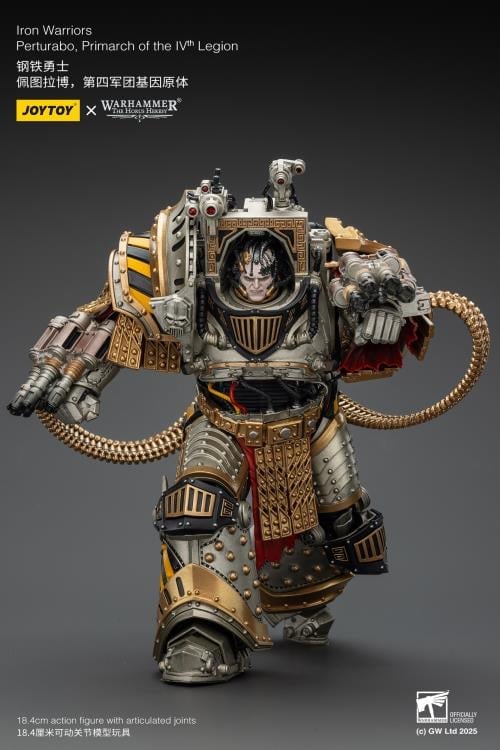 JoyToy Warhammer The Horus Heresy Iron Warriors Perturabo, Primarch of the IVth Legion 1/18 Scale Action Figure (7-Inch) - View 10