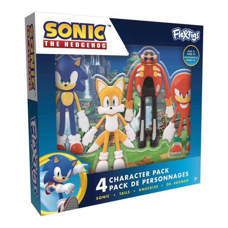 The Canadian Group Sonic the Hedgehog FleXfigs Series 1 Four-Pack with Sonic, Knuckles, Tails, Eggman - View 3