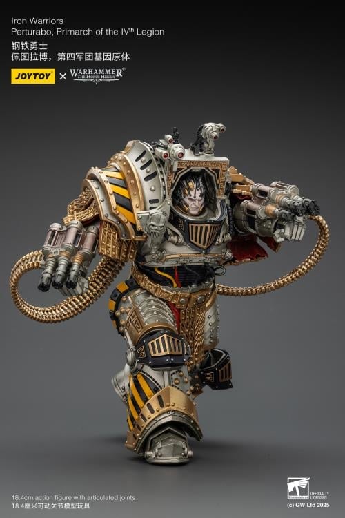 JoyToy Warhammer The Horus Heresy Iron Warriors Perturabo, Primarch of the IVth Legion 1/18 Scale Action Figure (7-Inch) - View 9