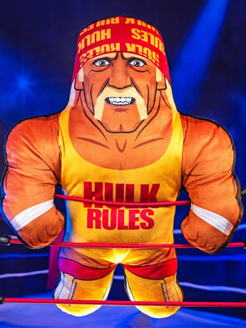 Uncanny Brands WWE Bleacher Buddy Hulk Hogan 24-Inch Plush