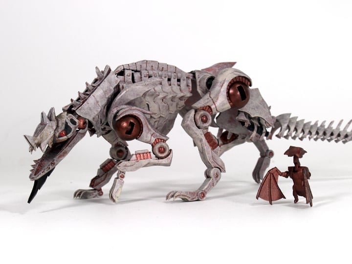 Creative Beast Studio Cyberzoic Razorhound Achillobator Armor Unit 1/18 Scale Accessory Set - View 2